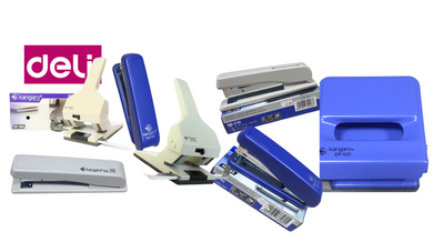 Staplers & punchers Staplers and punchers are essential office tools used for binding and organizing documents