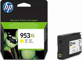 HP Cartridge Yellow 953XL (F6U18AE) - Genuine HP ink cartridge for vibrant yellow prints, delivering consistent quality and reliability