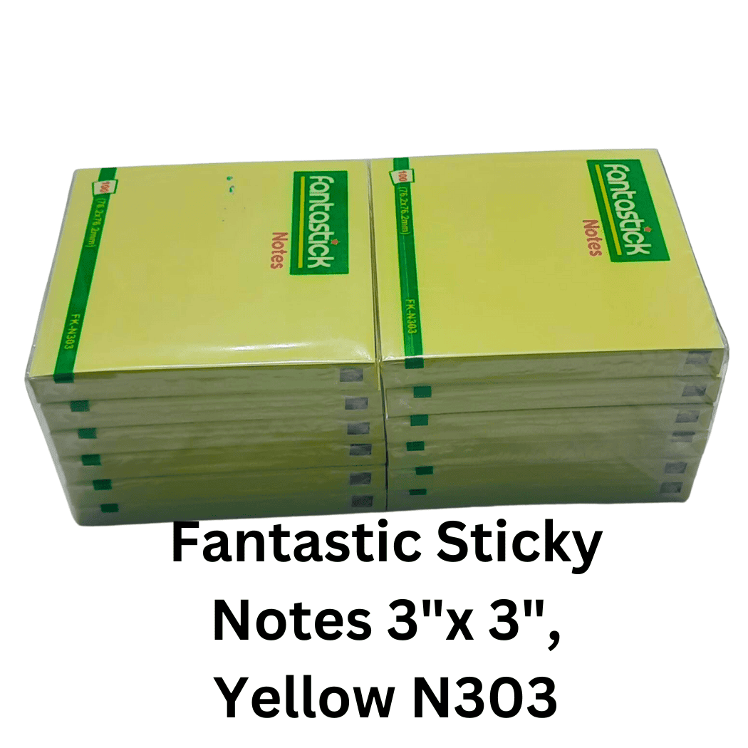 Buy Fantastic Sticky Notes 3"x 3", Yellow N303 In Qatar