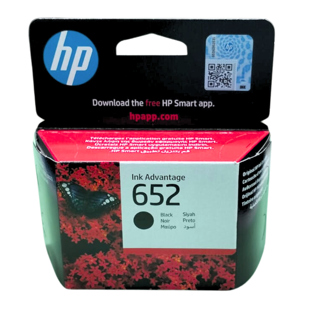 HP 652 Black Original Ink Advantage Cartridge (F6V25AE)