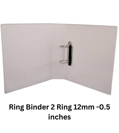Ring Binder 2 Ring 12mm -0.5 inches - YOUTOO TRADING 