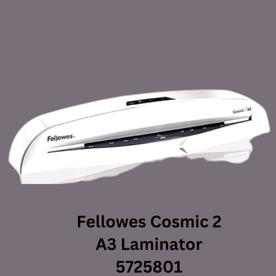 Fellowes Cosmic 2 A3 Laminator 5725801 - Sleek and efficient laminating machine for A3 size documents. Perfect for home, office, or classroom use.