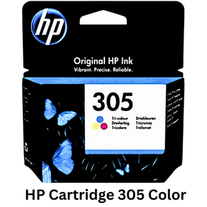 HP Cartridge 305 Color - Original HP ink cartridge providing vibrant and long-lasting color prints, ensuring consistent quality and performance for your printing requirements
