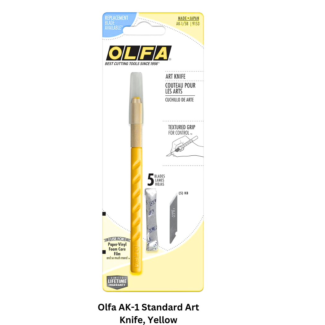Buy Olfa AK-1 Standard Art Knife, Yellow In Qatar