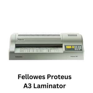 Image: Fellowes Proteus A3 Laminator - Professional-grade laminating machine for A3-sized documents, featuring advanced AutoSense technology and a robust four-roller system for smooth and high-quality lamination