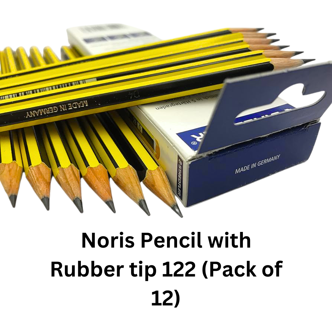 Noris Pencil with Rubber tip 122 (Pack of 12)
