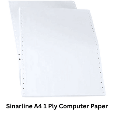 Sinarline A4 1-ply computer paper Sinarline A4 1-ply computer paper is designed for smooth and reliable printing performance