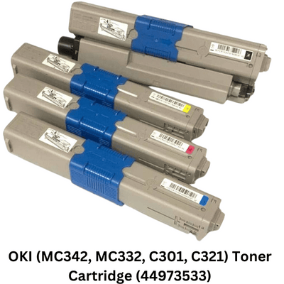 OKI (MC342, MC332, C301, C321) Yellow Toner Cartridge (44973533)