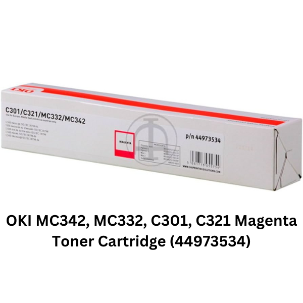 OKI MC342, MC332, C301, C321 Magenta Toner Cartridge (44973534)