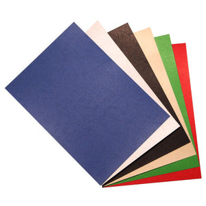 Pack of 100 A4 corrugated binding sheets, 230gsm, offering a unique textured and durable cover option for professional and creative document presentations.