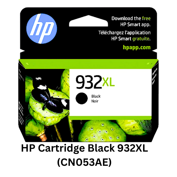 HP Cartridge Black 932XL (CN053AE) - Genuine HP ink cartridge designed to deliver high-quality black prints with consistent performance and reliability for your printing needs
