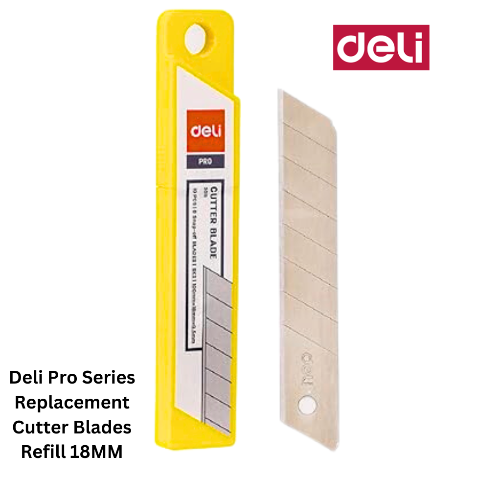 Buy Deli Pro Series Replacement Cutter Blades Refill 18MM In Qatar