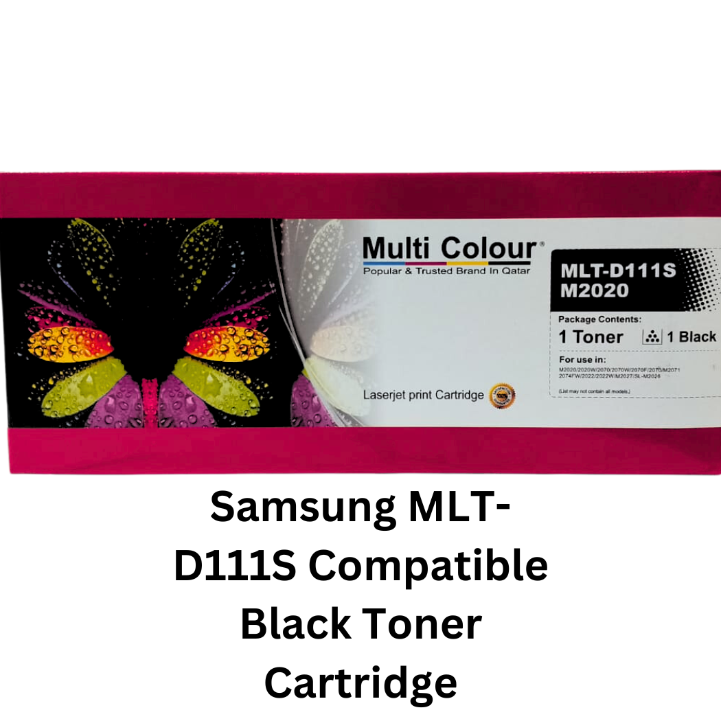 Samsung MLT-D111S Compatible Black Toner Cartridge - High-quality compatible toner cartridge delivering crisp and clear black prints for your Samsung printer