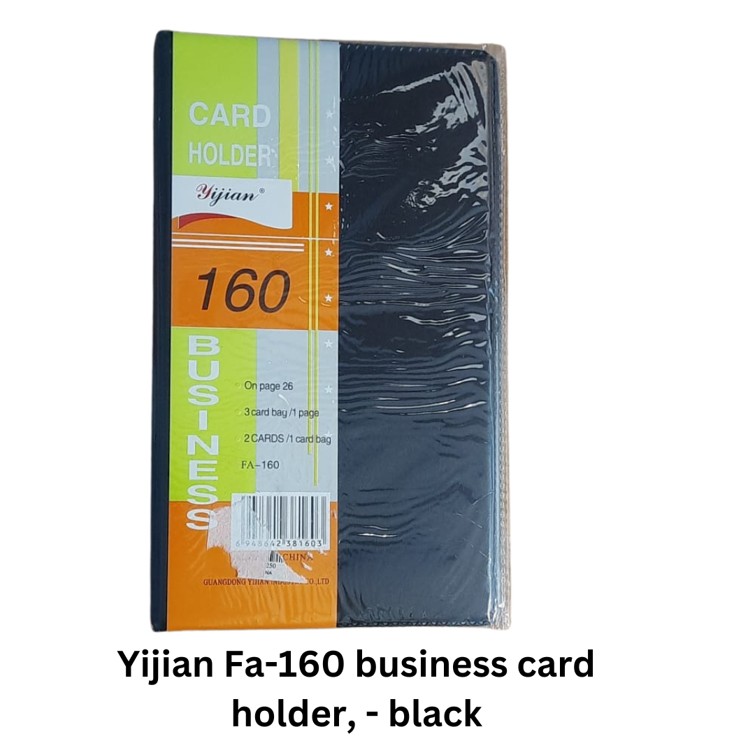 Buy Yijian Fa-160 business cards holder, - black In Qatar