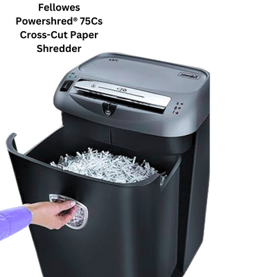 Fellowes Powershred® 75Cs Cross-Cut Paper Shredder