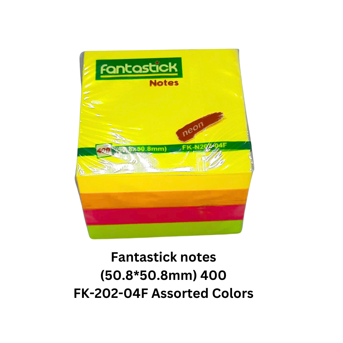 Fantastick notes 50.8*50.8mm 400 FK-202-04F Assorted Colors in qatar
