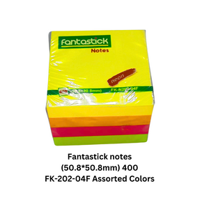 Fantastick notes 50.8*50.8mm 400 FK-202-04F Assorted Colors in qatar