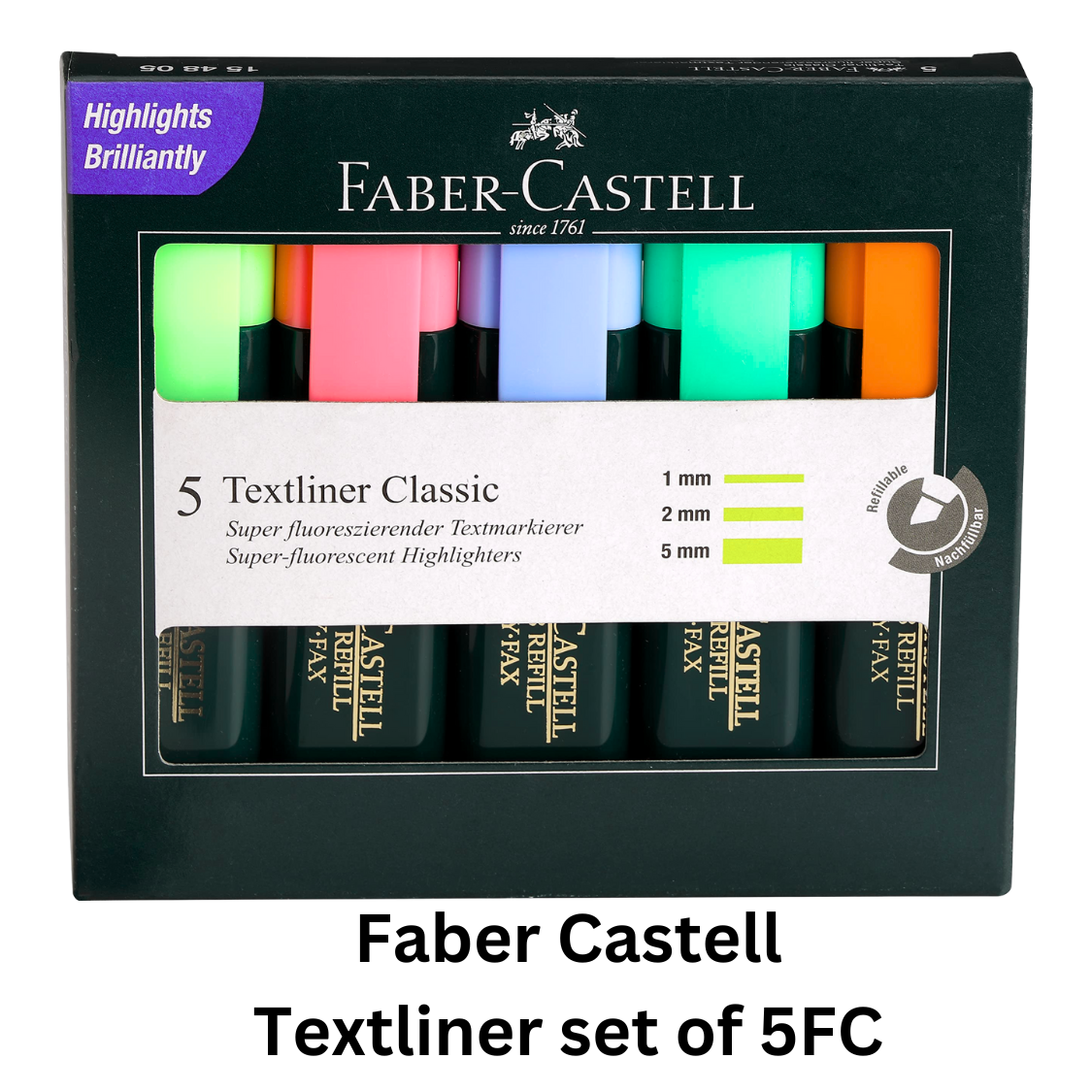 Faber Castell Textliner set of 5FC