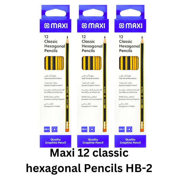 Maxi 12 classic hexagonal Pencils HB-2