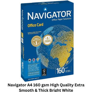 Navigator A4 160 gsm Extra Smooth & Thick Bright White Paper