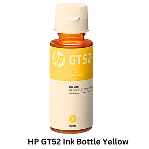 HP GT52 Ink Bottle - Cyan/Yellow/Magenta - Genuine HP ink bottles for vibrant and long-lasting color prints