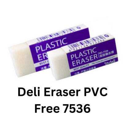 Deli Eraser PVC Free 7536 - YOUTOO TRADING 