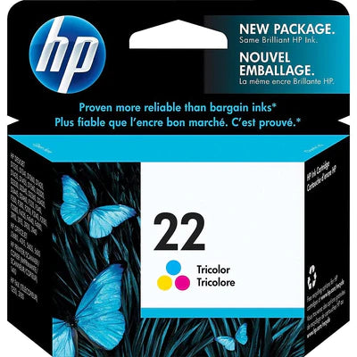 HP 22 Tri-color Original Ink Cartridge - YOUTOO TRADING HP 22 Tri-color Original Ink Cartridge providing vivid cyan, magenta, and yellow colors for high-quality printing
