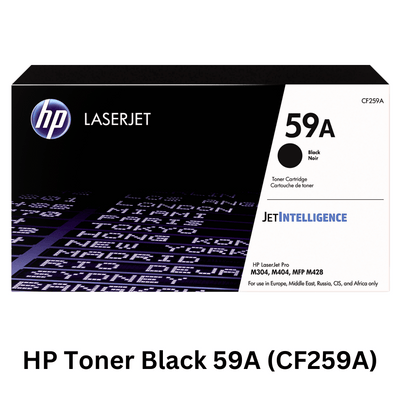 HP Toner Black 59A (CF259A) - Reliable black toner cartridge for professional-quality printing with crisp and clear text