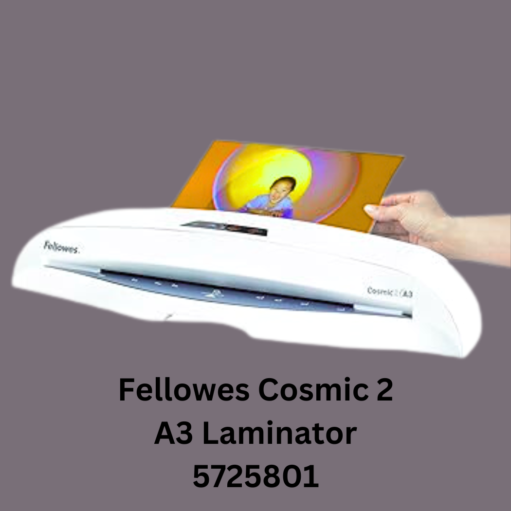 Fellowes Cosmic 2 A3 Laminator 5725801 - Sleek and efficient laminating machine for A3 size documents. Perfect for home, office, or classroom use.