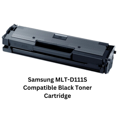 Samsung MLT-D111S Compatible Black Toner Cartridge - High-quality compatible toner cartridge delivering crisp and clear black prints for your Samsung printer
