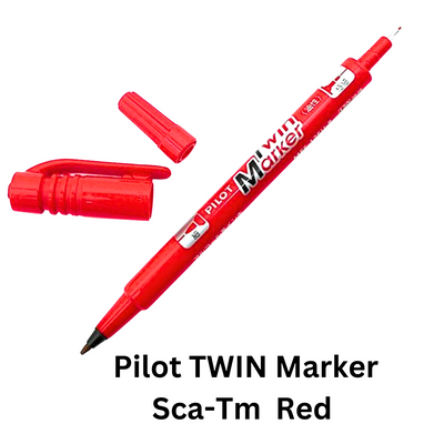 Pilot TWIN Marker Sca-Tm Black Blue Red Green - YOUTOO TRADING 