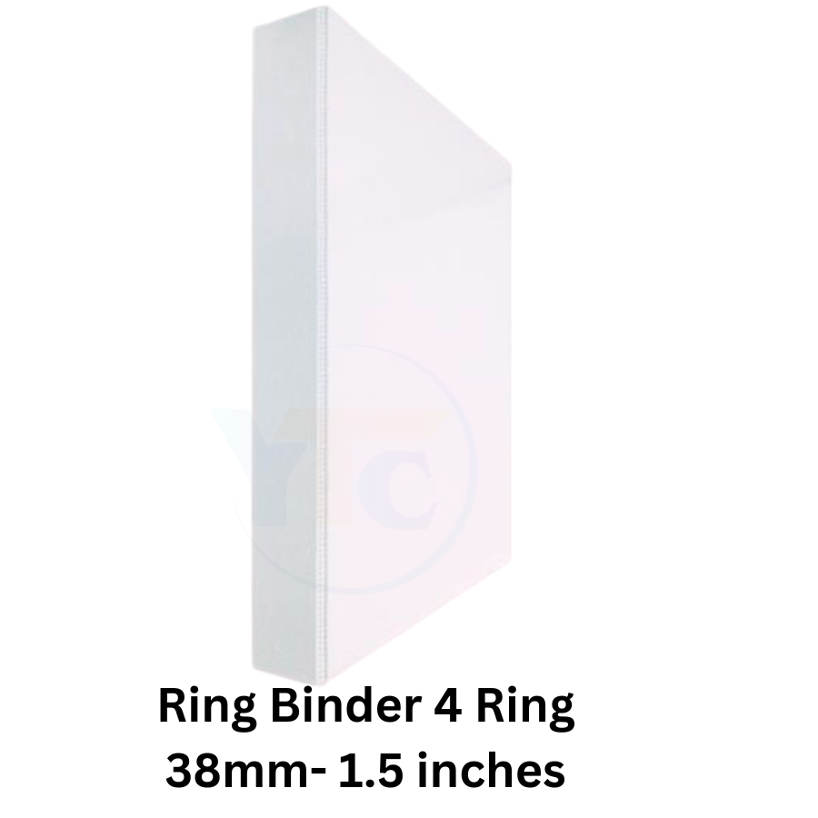 Ring Binder 4 Ring 38mm- 1.5 inches - YOUTOO TRADING 