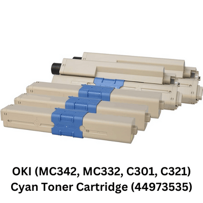 OKI (MC342, MC332, C301, C321) Cyan Toner Cartridge (44973535)