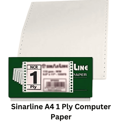 Sinarline A4 1-ply computer paper Sinarline A4 1-ply computer paper is designed for smooth and reliable printing performance