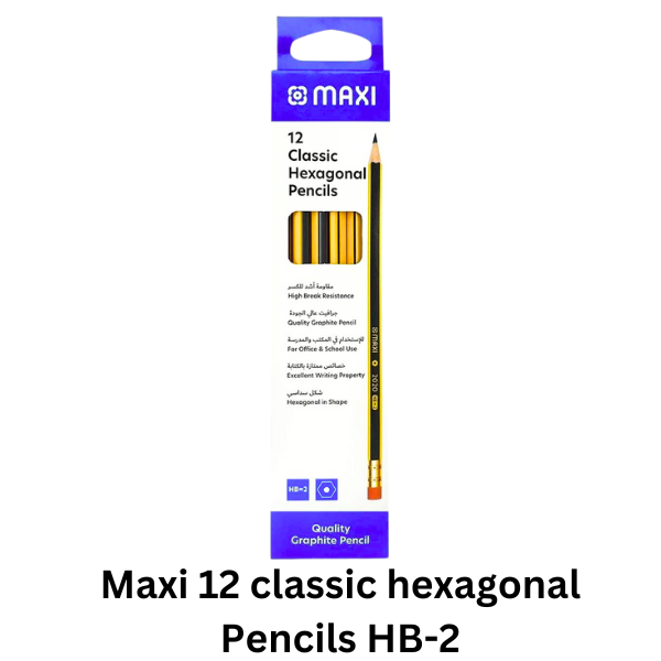 Maxi 12 classic hexagonal Pencils HB-2