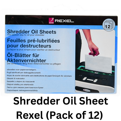 Buy Shredder Oil Sheet Rexel (Pack of 12) Cheapest price in Qatar