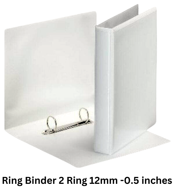 Ring Binder 2 Ring 12mm -0.5 inches - YOUTOO TRADING 