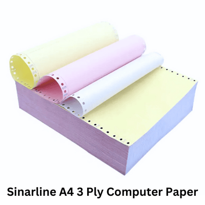 Sinarline A4 3-ply computer paper Sinarline A4 3-ply computer paper is engineered for multipart printing applications, offering reliability and durability for essential documents