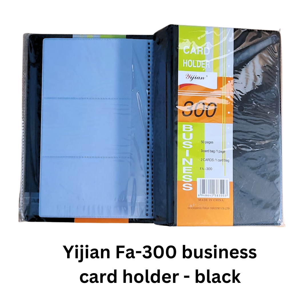 Buy Yijian Fa-300 business cards holder - black In Qatar