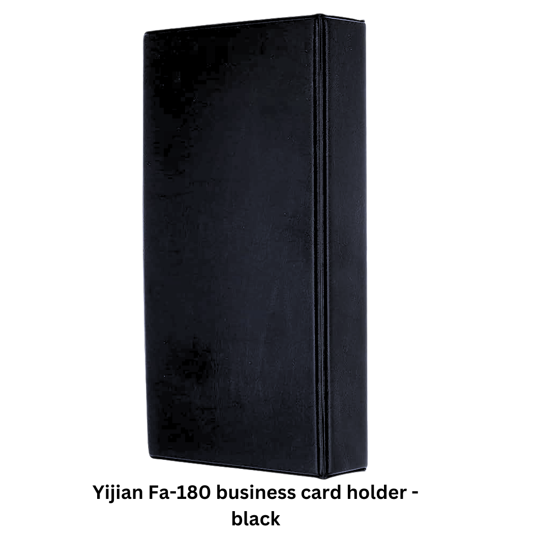 Buy Yijian Fa-180 business cards holder - black In Qatar