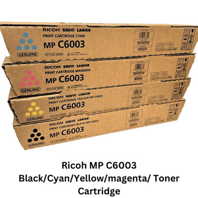Ricoh MP C6003 Black/Cyan/Yellow/magenta/ Toner Cartridge