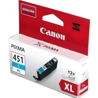 Canon CLI-451C XL Cyan/Yellow/Magenta Ink Cartridge - YOUTOO TRADING 
