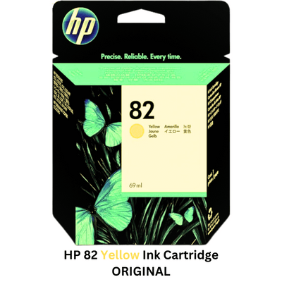 HP 82 Black/Cyan/Yellow/Magenta Ink Cartridge - Enhance your printing experience with this genuine HP ink cartridge set, delivering vibrant colors and crisp black text for your documents and images