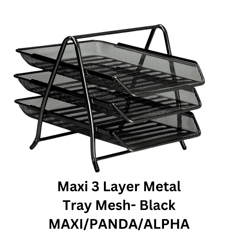 Maxi 3 Layer Metal Tray Mesh- Black MAXI/PANDA/ALPHA