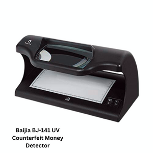 Baijia BJ-141 UV Counterfeit Money Detector - a compact counterfeit money detector by Baijia, equipped with UV technology for detecting fake banknotes