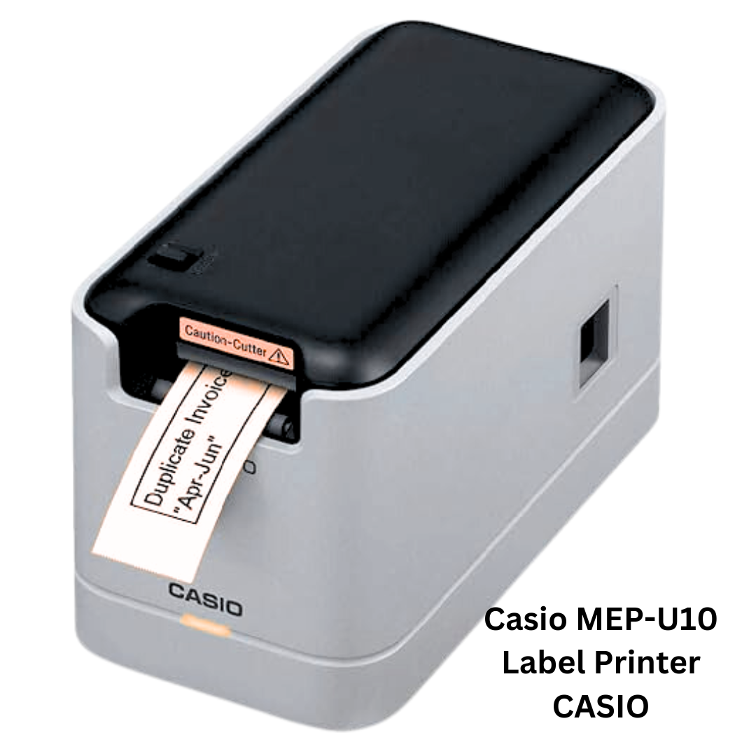 Casio MEP-U10 Label Printer. This label printer from Casio provides efficient and reliable printing for various labeling needs. It offers easy operation and produces clear, professional-looking labels
