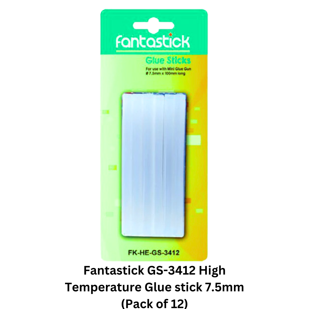 Fantastick GS-3412 High Temperature Glue stick 7.5mm (Pack of 12 Qatar
