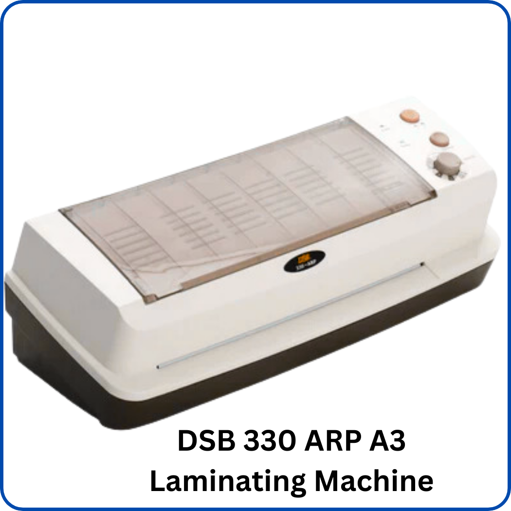 DSB 330 ARP A3 Laminating Machine" - Image of the DSB 330 ARP A3 laminating machine, a versatile and efficient device for laminating documents up to A3 size