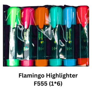 Flamingo Highlighter F555 (1*6) - YOUTOO TRADING 