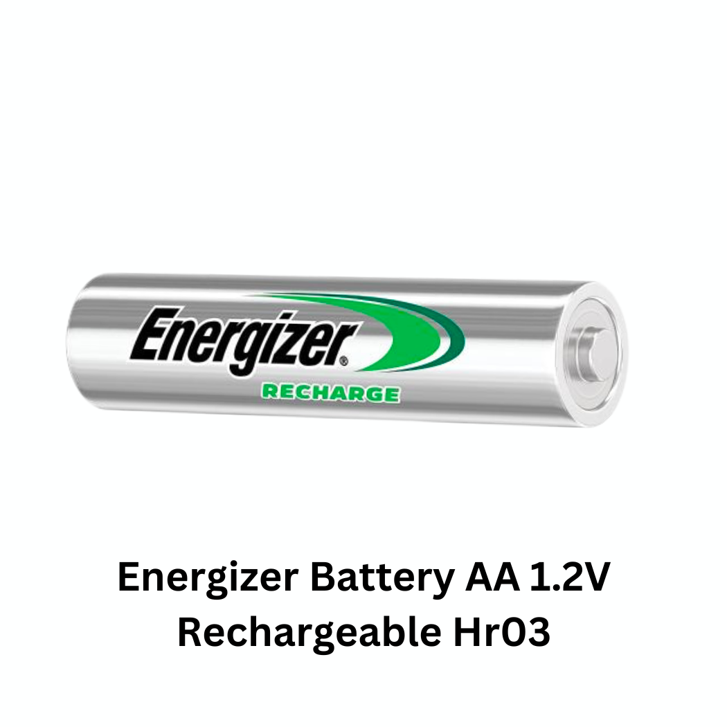 Energizer AA 1.2V Rechargeable Hr03 battery - a standard-size, green rechargeable battery suitable for various electronic devices